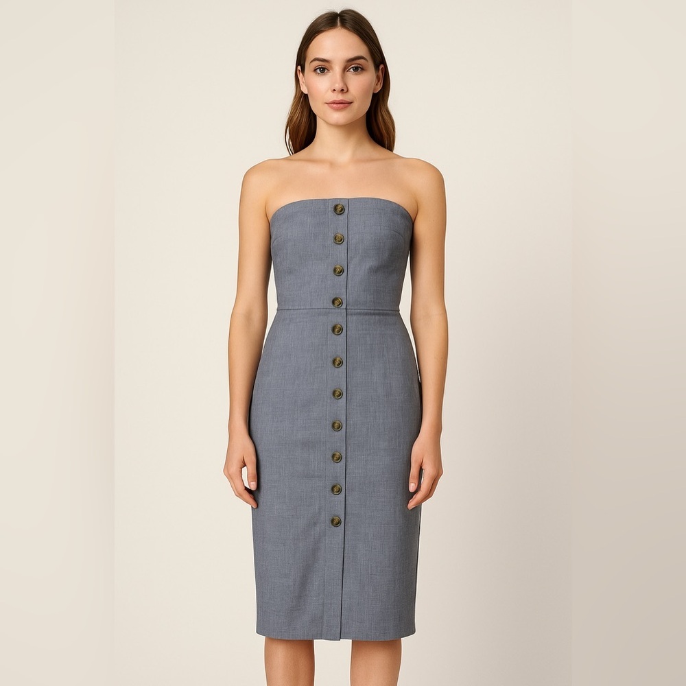 Banana Republic Gray Midi Dress 🌴☀️ - Picture 14 of 14